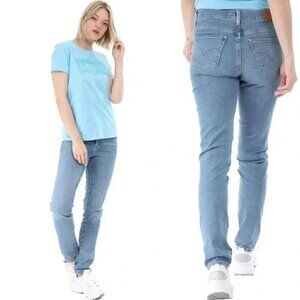 Levi's 311 Shaping Skinny Premium High Rise Denim Light Wash Jeans Size 28
